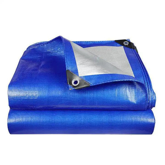 Heavy Duty Tarpaulin Blue And Silver 180 Gsm