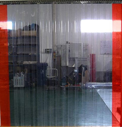 PVC Window Door Strip Curtain Clear Flexible Roll Temperature Control