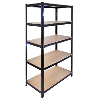 Heavy Duty Racking Black Shelf Robust Warehouse Storage