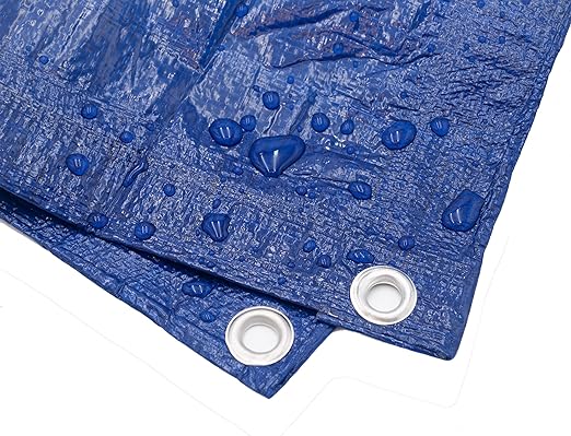 Medium Duty Tarpaulin Blue Ground Sheet Camping