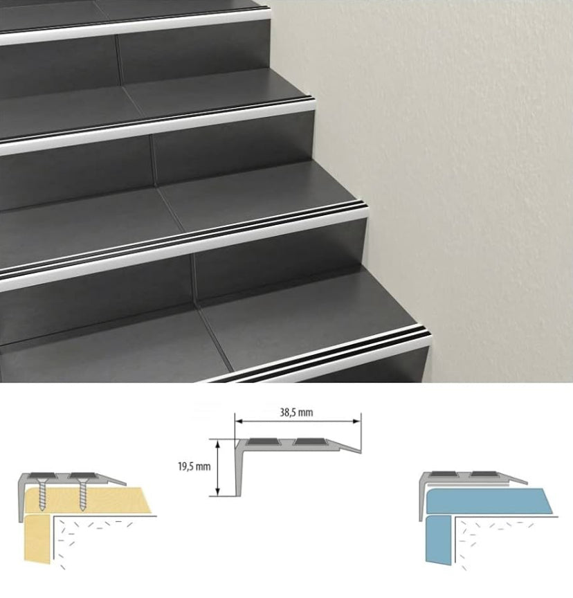 Anti Slip Stair Nosing Edge Trim For Stairs And Edges