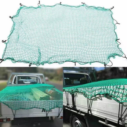 Green Heavy Duty Cargo Trailer Safety Netting