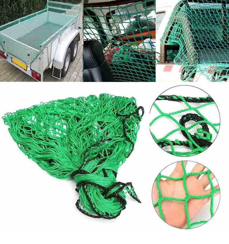 Green Heavy Duty Cargo Trailer Safety Netting