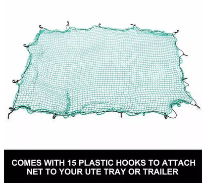 Green Heavy Duty Cargo Trailer Safety Netting