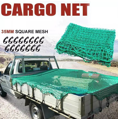 Green Heavy Duty Cargo Trailer Safety Netting