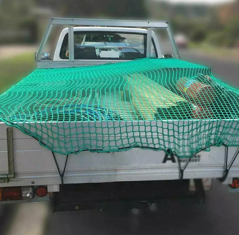 Green Heavy Duty Cargo Trailer Safety Netting