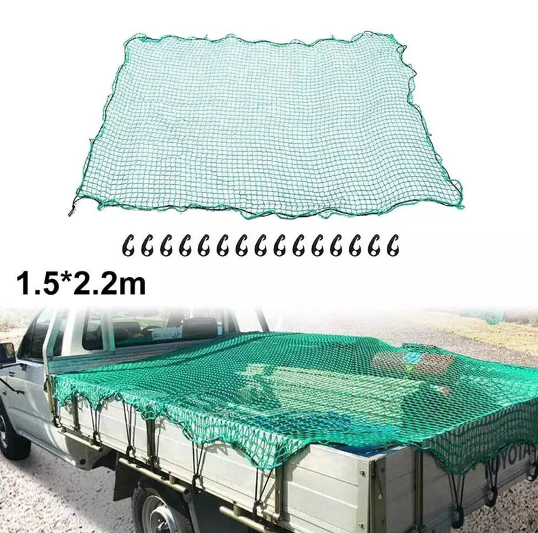 Green Heavy Duty Cargo Trailer Safety Netting