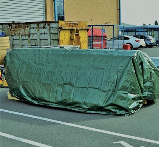 Medium Duty Tarpaulin Green Ground And Car Cover