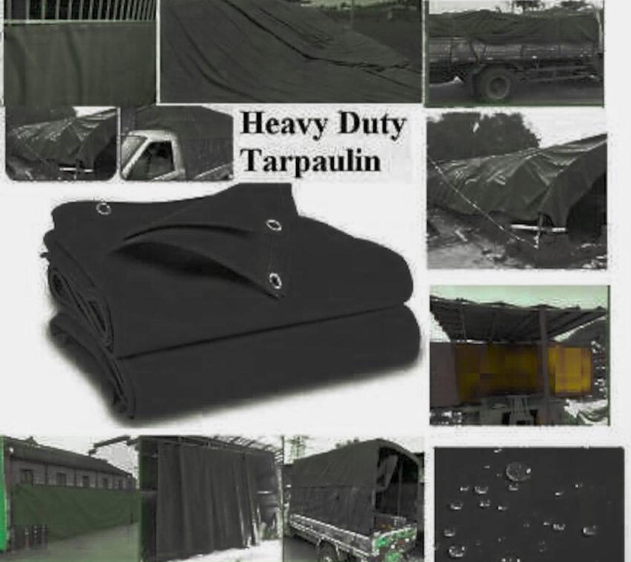 Super Heavy Duty Canvas Tarpaulin 550gsm Store Roofing