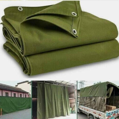 Super Heavy Duty Canvas Tarpaulin 550gsm Store Roofing