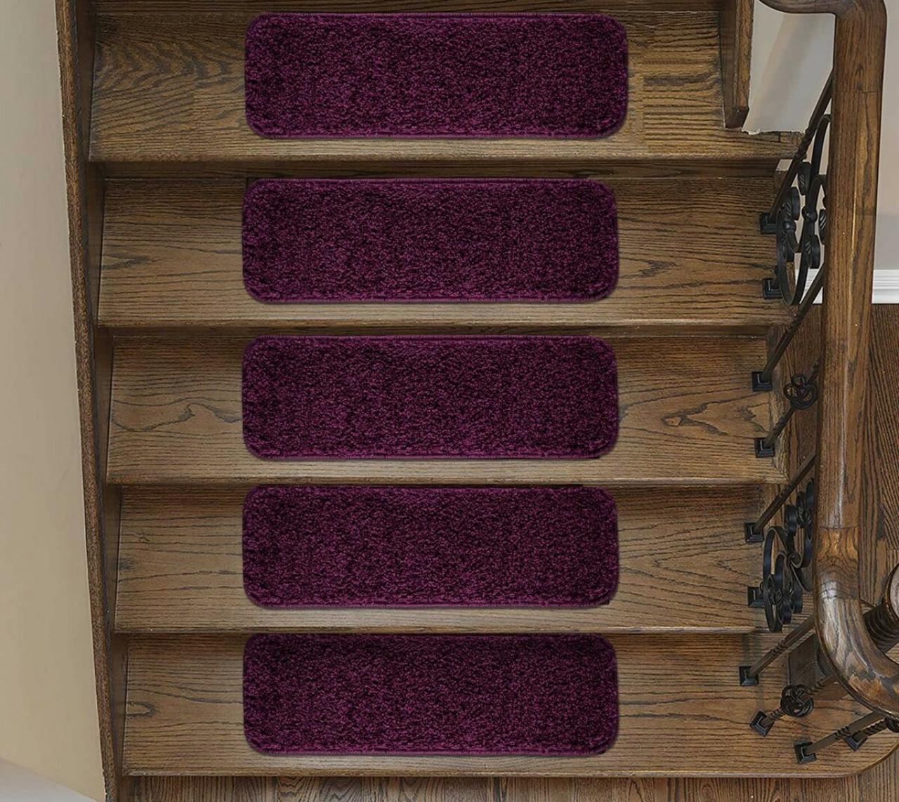 Non Slip Stair Treads Shaggy Floor Mat And Staircase Pads