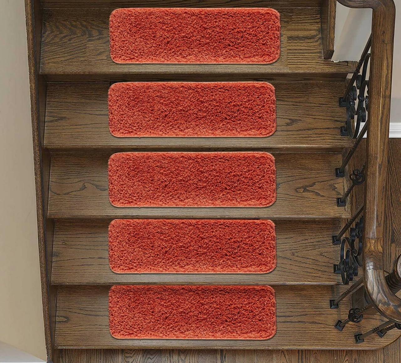 Non Slip Stair Treads Shaggy Floor Mat And Staircase Pads