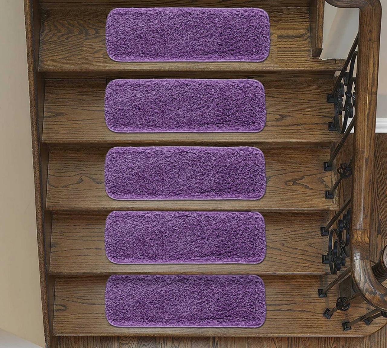 Non Slip Stair Treads Shaggy Floor Mat And Staircase Pads