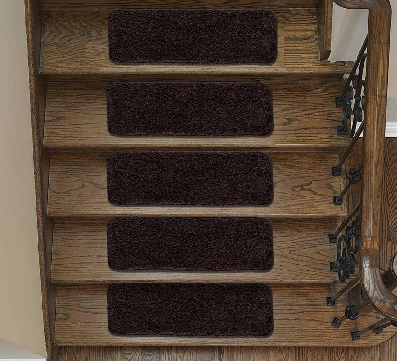 Non Slip Stair Treads Shaggy Floor Mat And Staircase Pads