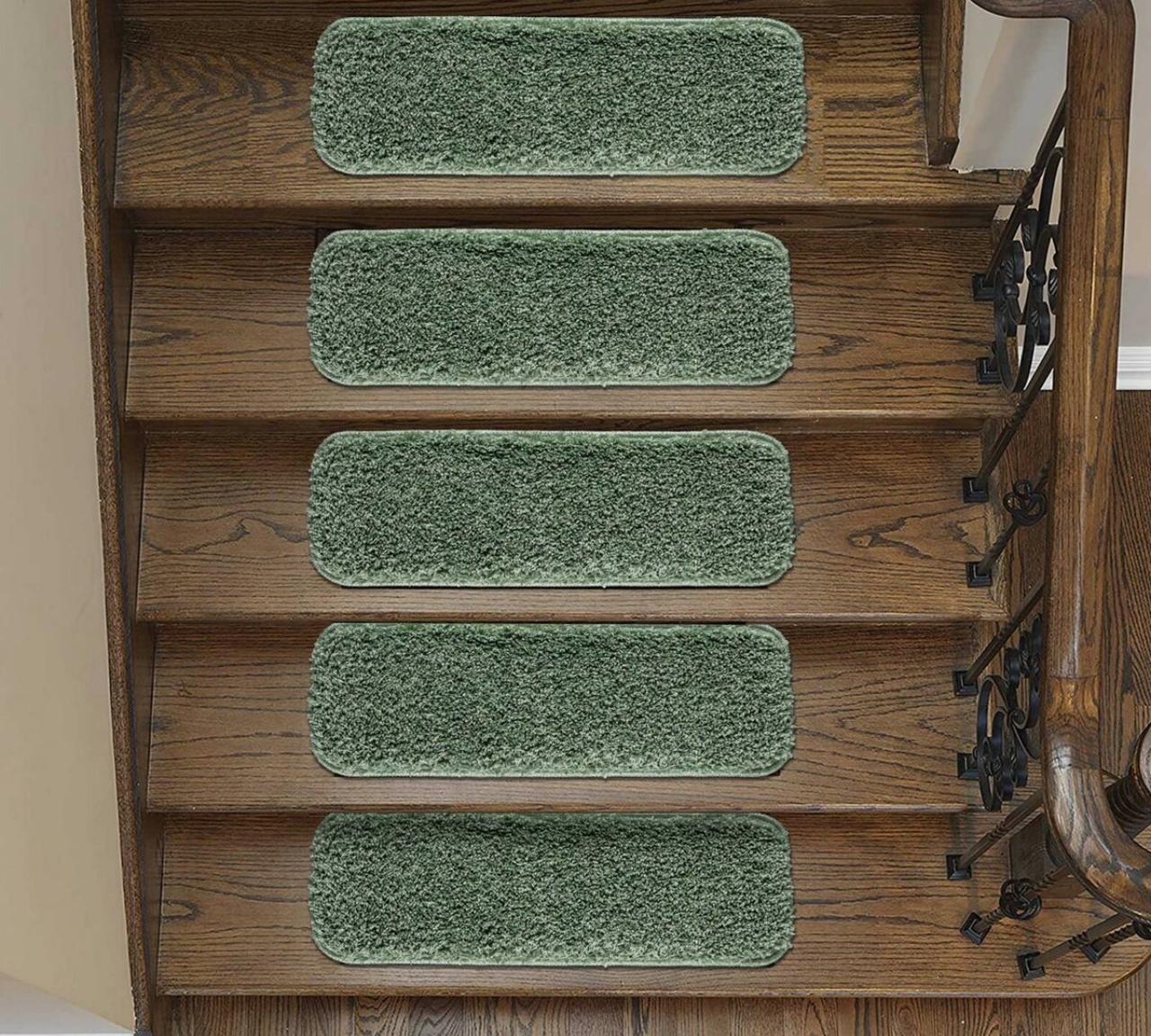 Non Slip Stair Treads Shaggy Floor Mat And Staircase Pads