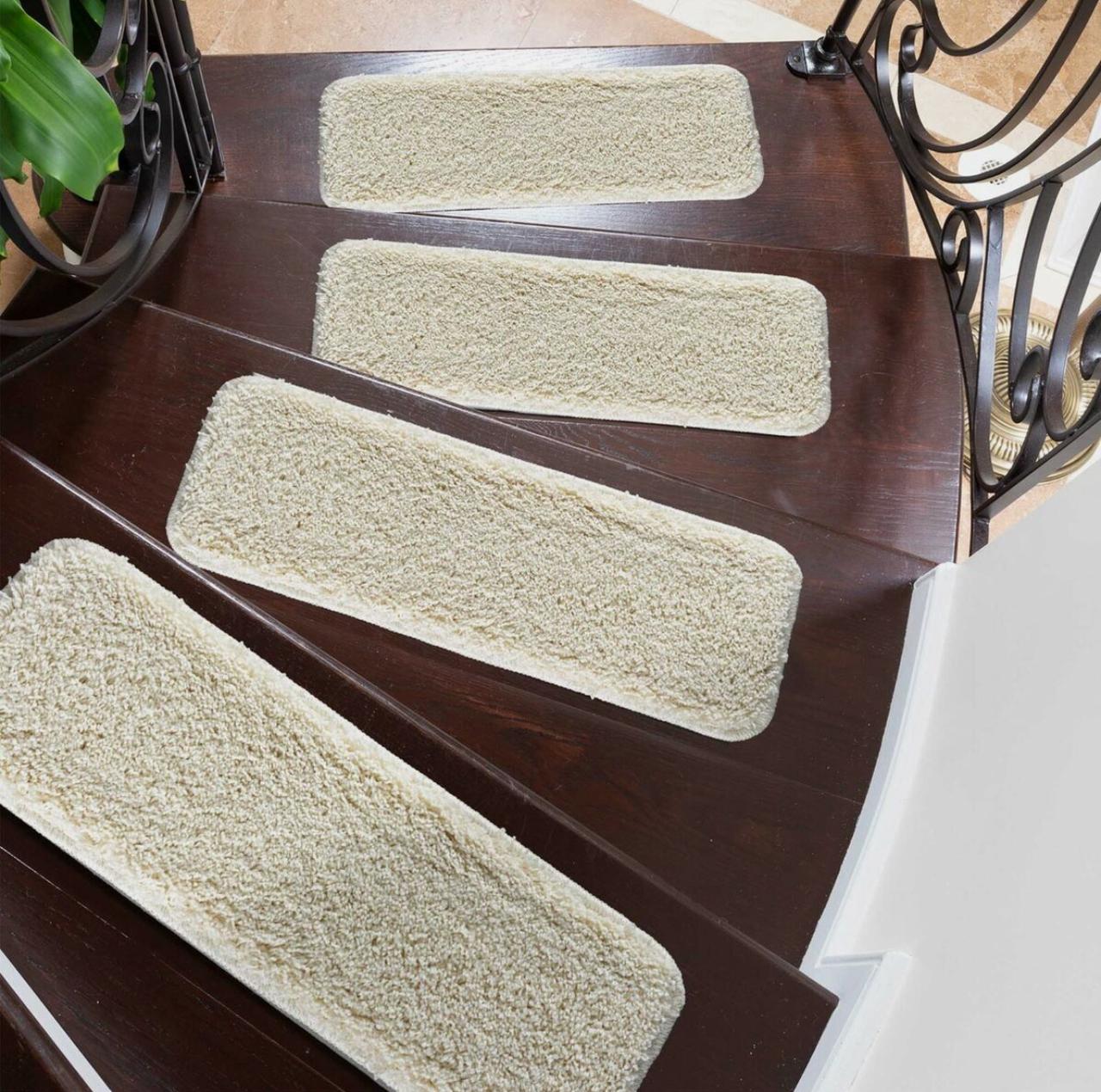 Non Slip Stair Treads Shaggy Floor Mat And Staircase Pads