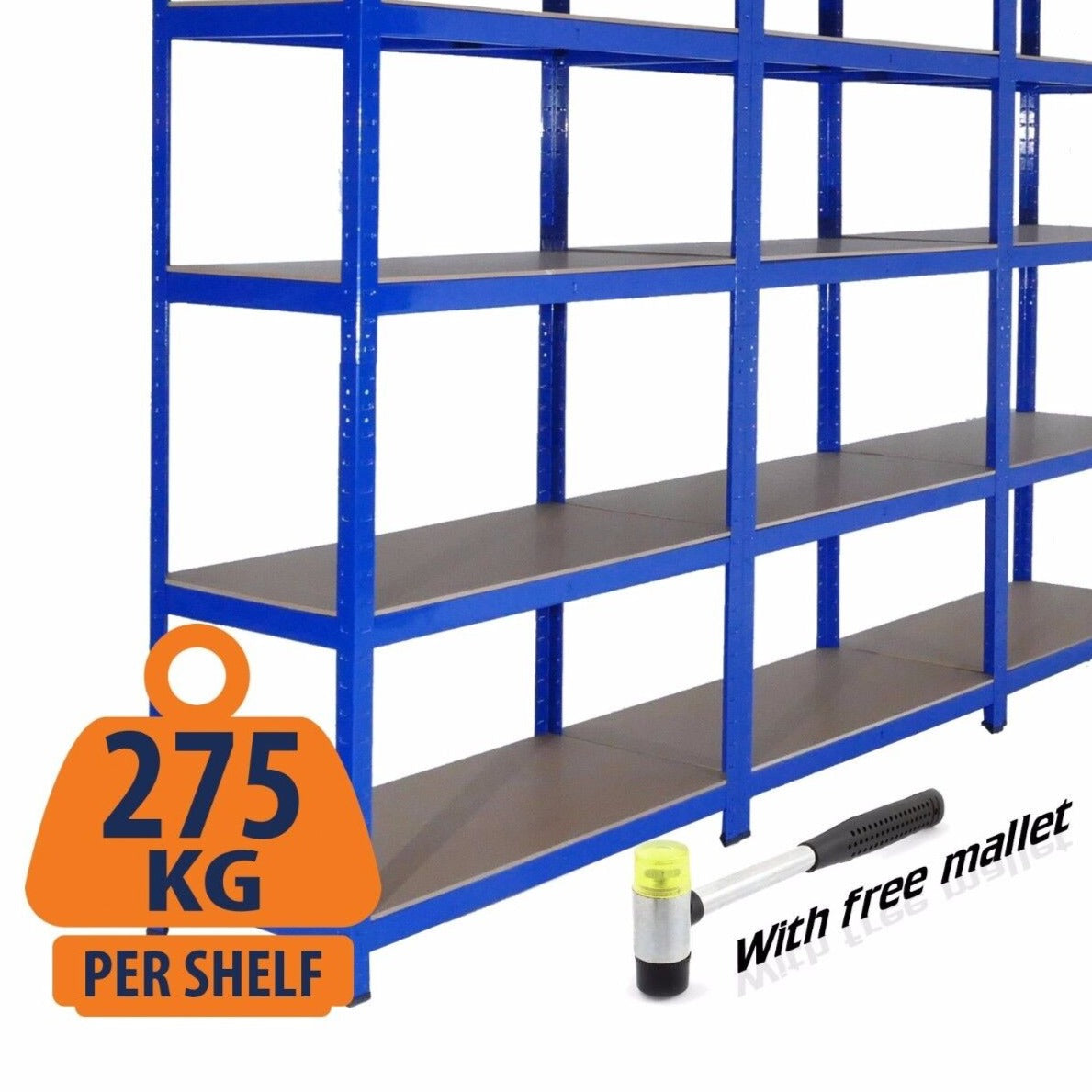 3x Shelving Bays Heavy Duty Garage Racking Storage