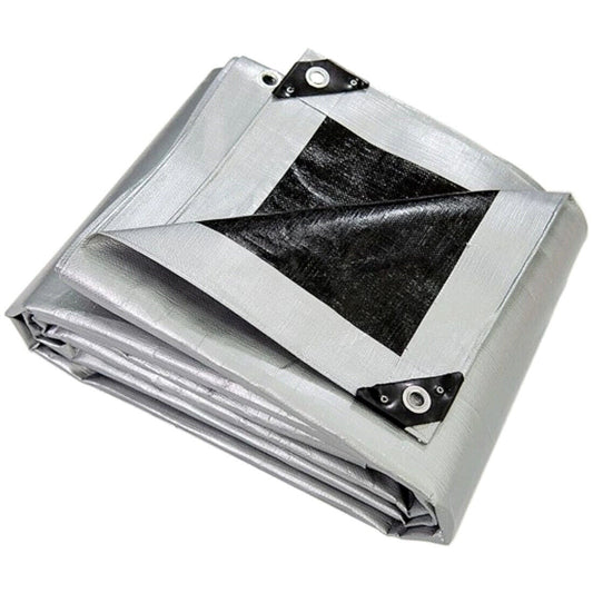 Extra Heavy Duty Tarpaulin Black And Silver 260 Gsm Multipurpose